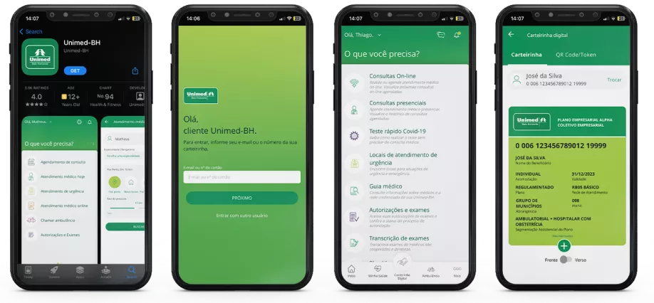 Passo a passo de utilização do APP.