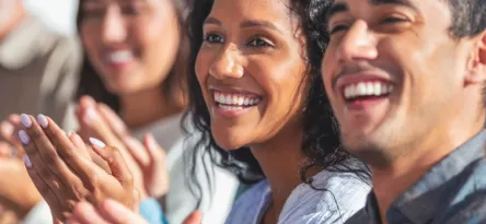 Colaboradores em uma premiação