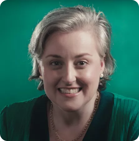 imagem de uma mulher sorrindo