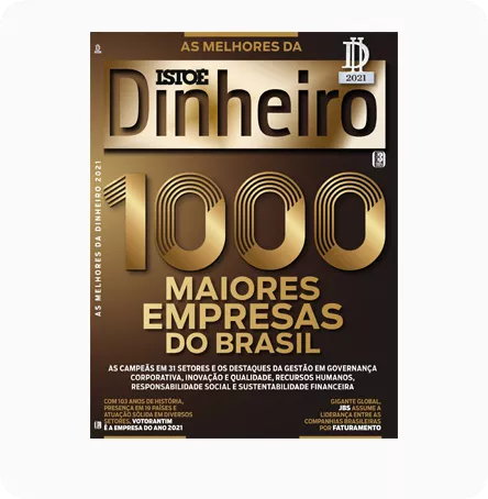 Capa revista IstoÉ - 1000 Maiores Empresas do Brasil