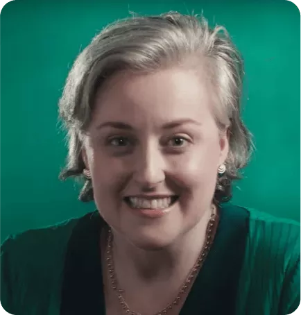 imagem de uma mulher sorrindo