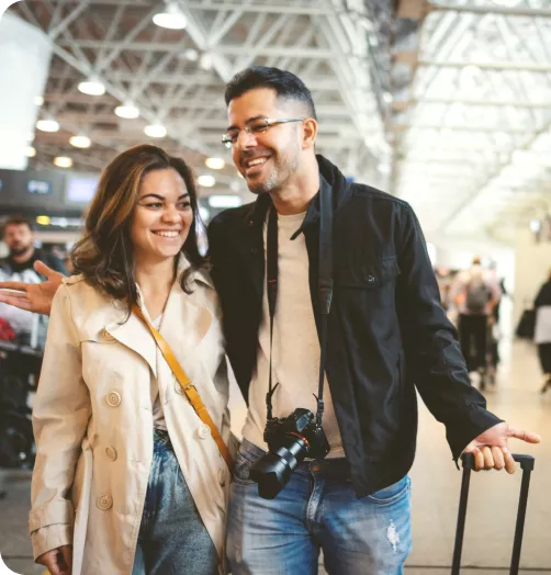 Casal indo viajar Casal indo viajar